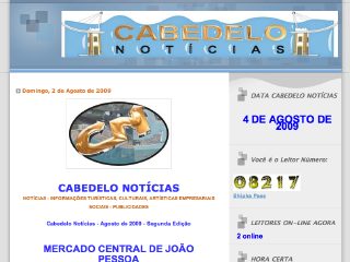 Thumbnail do site Cabedelo Notcias