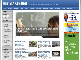 Thumbnail do site Revista Central 