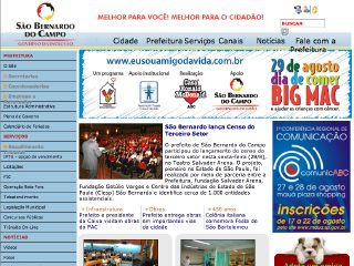 Thumbnail do site Prefeitura do Municpio de So Bernardo do Campo