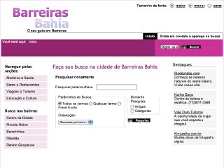 Thumbnail do site BarreirasBahia - O seu guia de Barreiras