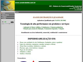 Thumbnail do site SIC - Sistema de Impermeabilizao Construbel