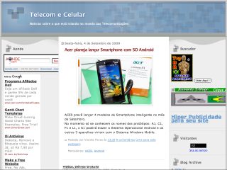 Thumbnail do site Telecom e Celular