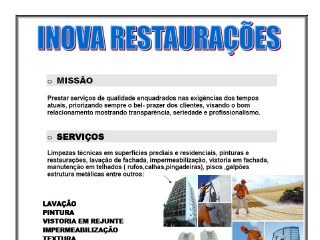 Thumbnail do site Inova Restauraes - Pinturas prediais e residenciais