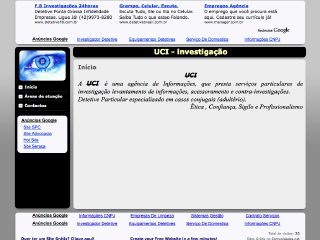 Thumbnail do site UCI - investigao