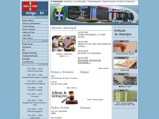 Thumbnail do site Prefeitura Municipal de Utinga