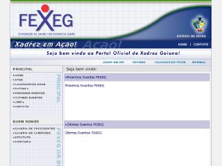 Thumbnail do site FEXEG - Federação de Xadrez do Estado de Goiás
