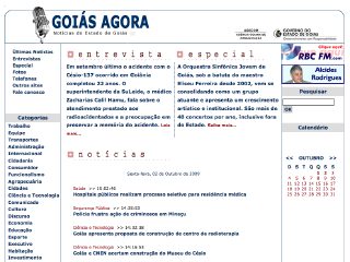 Thumbnail do site Goiás Agora - Notícias do Estado de Goiás