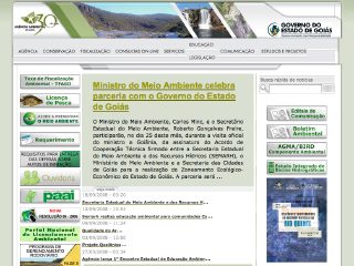 Thumbnail do site Agência Ambiental do Estado de Goiás