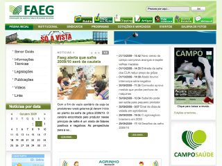 Thumbnail do site FAEG - Federação da Agricultura e Pecuária de Goiás