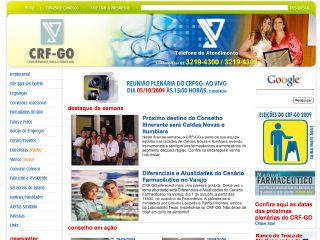 Thumbnail do site Conselho Regional de Farmácia do Estado de Goiás