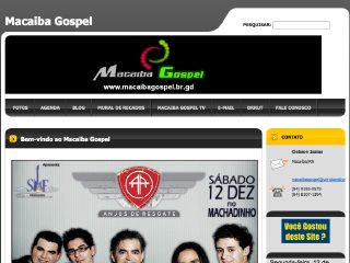 Thumbnail do site Macaiba Gospel