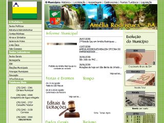 Thumbnail do site Prefeitura Municipal de Amlia Rodrigues
