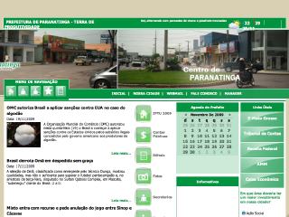 Thumbnail do site Prefeitura de Paranatinga
