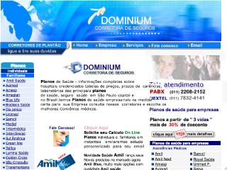 Thumbnail do site Dominium - Corretora de Seguro
