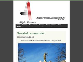 Thumbnail do site Alípio Fonseca Advogados S/C