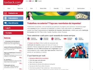 Thumbnail do site Taxback.com Brasil