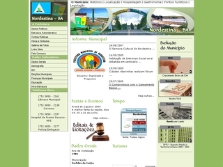 Thumbnail do site Portal Municipal de Nordestina