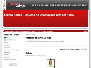 Thumbnail do site Lzaro Fortes - Objetos de Decoraes