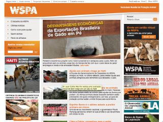 Thumbnail do site WSPA Brasil - Sociedade Mundial de Proteção Animal