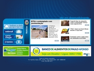 Thumbnail do site Prefeitura Municipal de Paulo Afonso