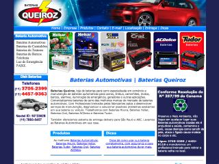 Thumbnail do site Baterias Queiroz - Loja de baterias automotivas