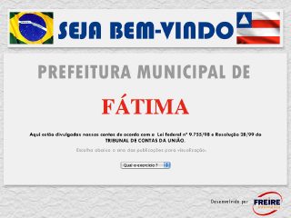 Thumbnail do site Prefeitura Municipal de Ftima