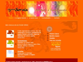 Thumbnail do site Cigana Soraia - Vidncia e magias