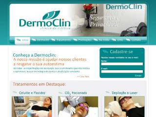 Thumbnail do site Dermoclin - Clnica de esttica