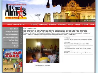 Thumbnail do site Prefeitura Municipal de Cruz das Almas