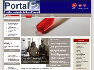 Thumbnail do site Portal F2! O melhor conteúdo do Norte Pioneiro