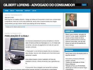 Thumbnail do site Gilbert Lorens - Advogado do Consumidor