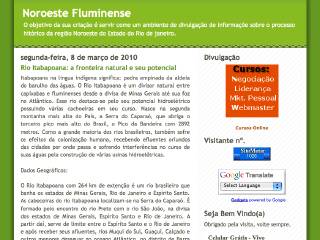 Thumbnail do site Noroeste Fluminense