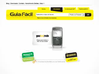Thumbnail do site Guia Fcil Listas Telefnicas
