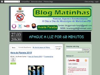 Thumbnail do site Blog Matinhas, o Blog da Terra da Laranja
