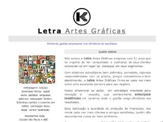 Thumbnail do site Letra Artes Grficas