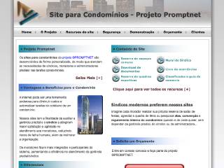 Thumbnail do site Site para Condomnios - Projeto Prompnet