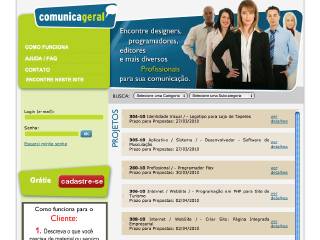 Thumbnail do site Comunica Geral - Gestor de oportunidades Freelancer