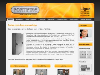 Thumbnail do site Portifire - A Porta Corta Fogo do Brasil