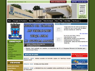 Thumbnail do site Cmara de Vereadores de Camacan