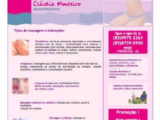Thumbnail do site Cludia Monteiro - Massoterapeuta
