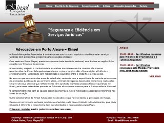 Thumbnail do site Kinsel Advogados Associados