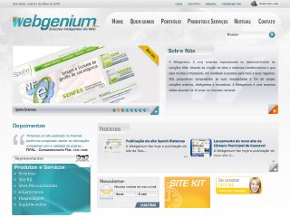 Thumbnail do site Webgenium System - Desenvolvimento Web