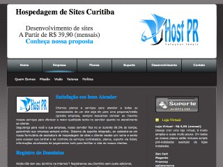 Thumbnail do site Host PR - Hospedagem de Sites