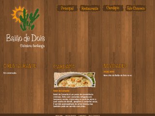 Thumbnail do site Baio de Dois Culinria Sertaneja