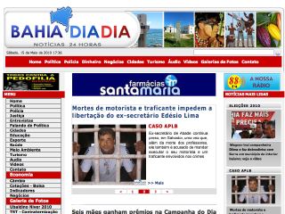 Thumbnail do site Bahia Dia Dia Notícias