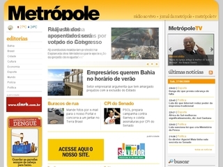 Thumbnail do site Radio Metropole FM 101.3 - Salvador