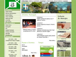 Thumbnail do site Prefeitura Municpal de Bonito