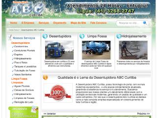 Thumbnail do site Desentupidora ABC Curitiba