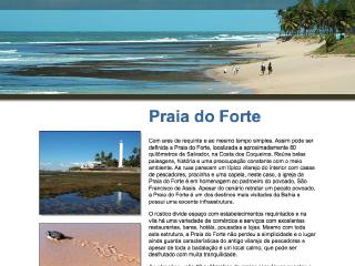 Thumbnail do site Praia do Forte .biz