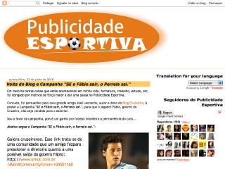 Thumbnail do site Publicidade Esportiva